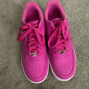 Custom Hot Pink Nike Air Force 1s size 7.5
